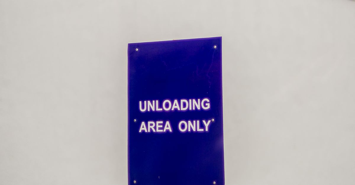 Loading Transfer Only Area Unloading Area Only Signage · Free Stock Photo
