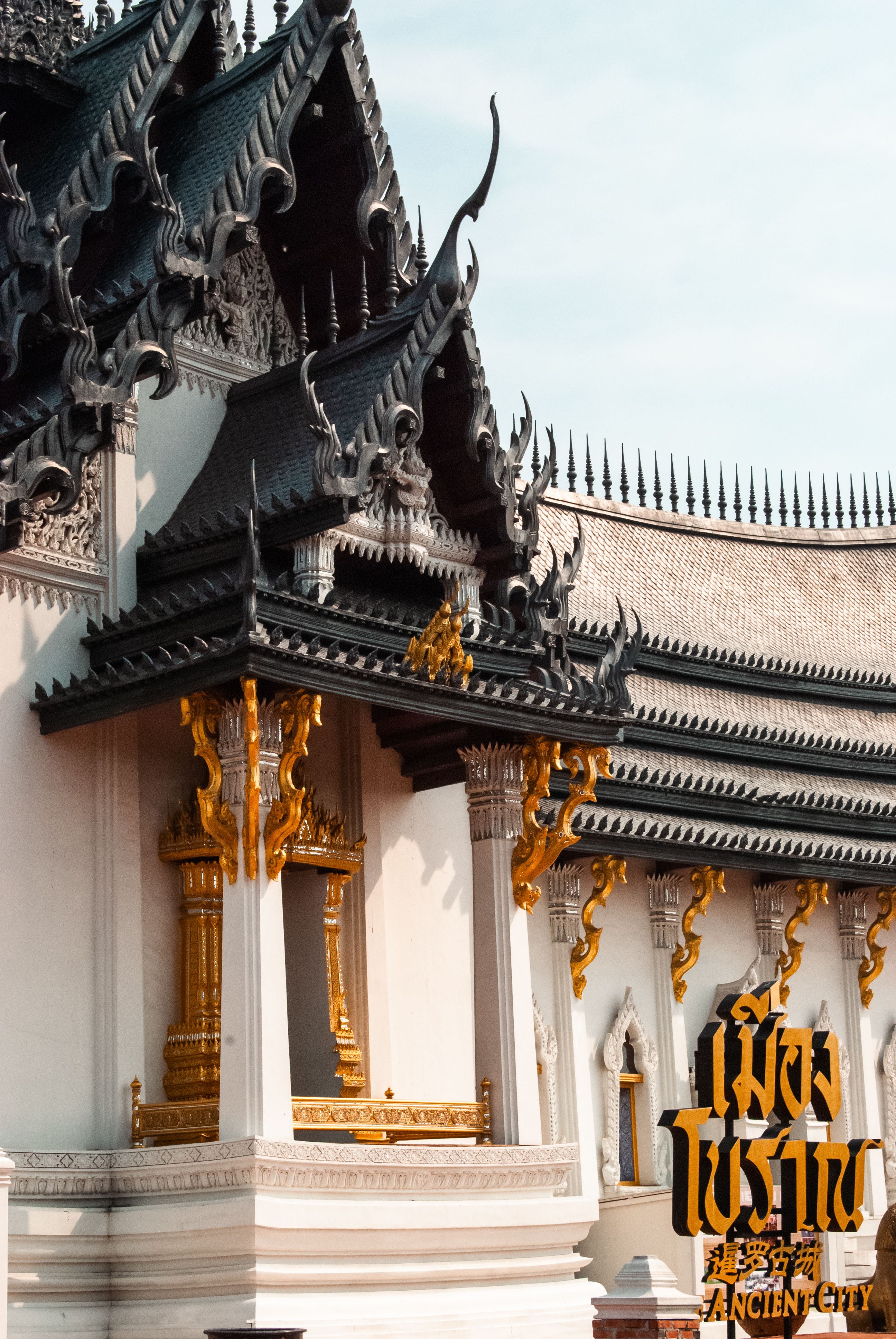 Ornate Thai Architecture with Intricate Details · Free Stock Photo