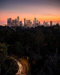 Los Angeles Skyline at Sunset