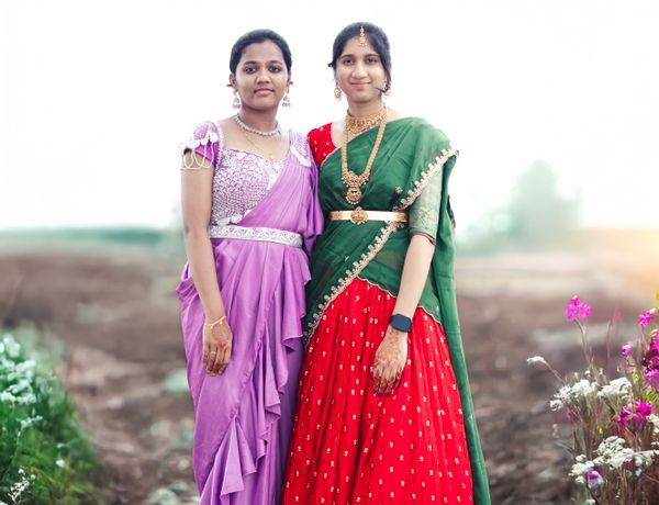 Ethnic gown designer collection at Myra Creations Nashik