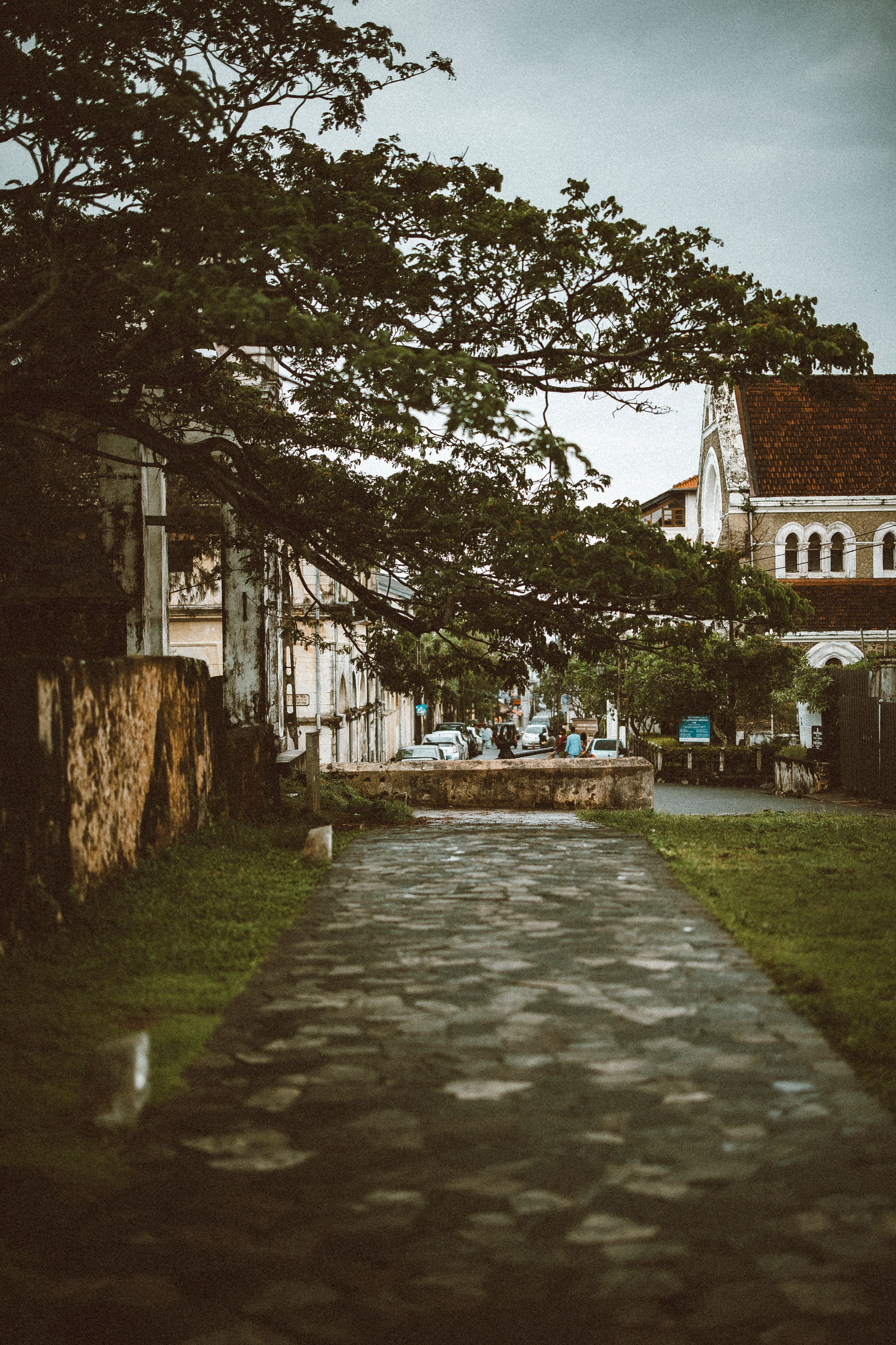 Scenic Pathway through Galle Fort, Sri Lanka
