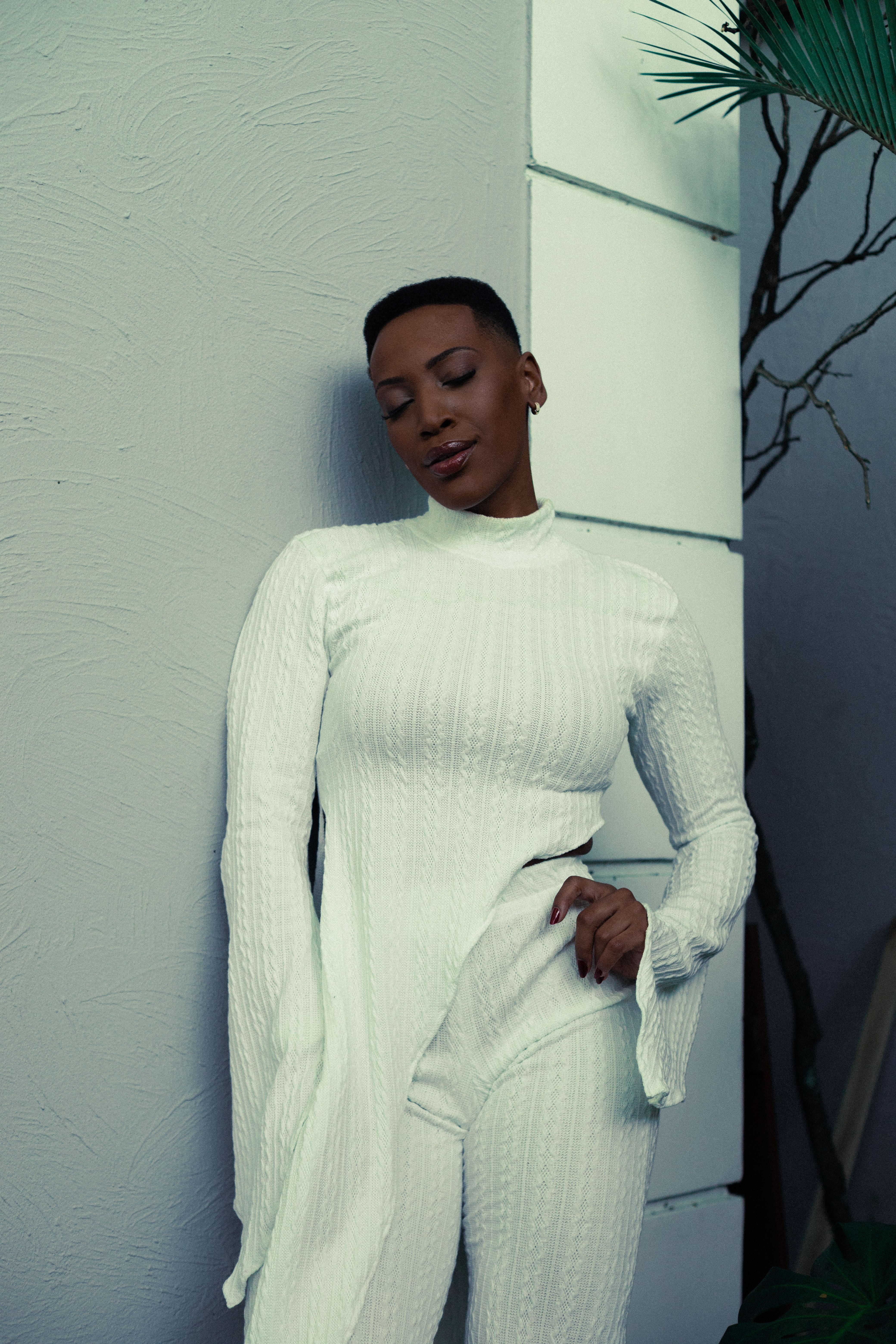 Elegant Portrait of Woman in White Outfit · Free Stock Photo