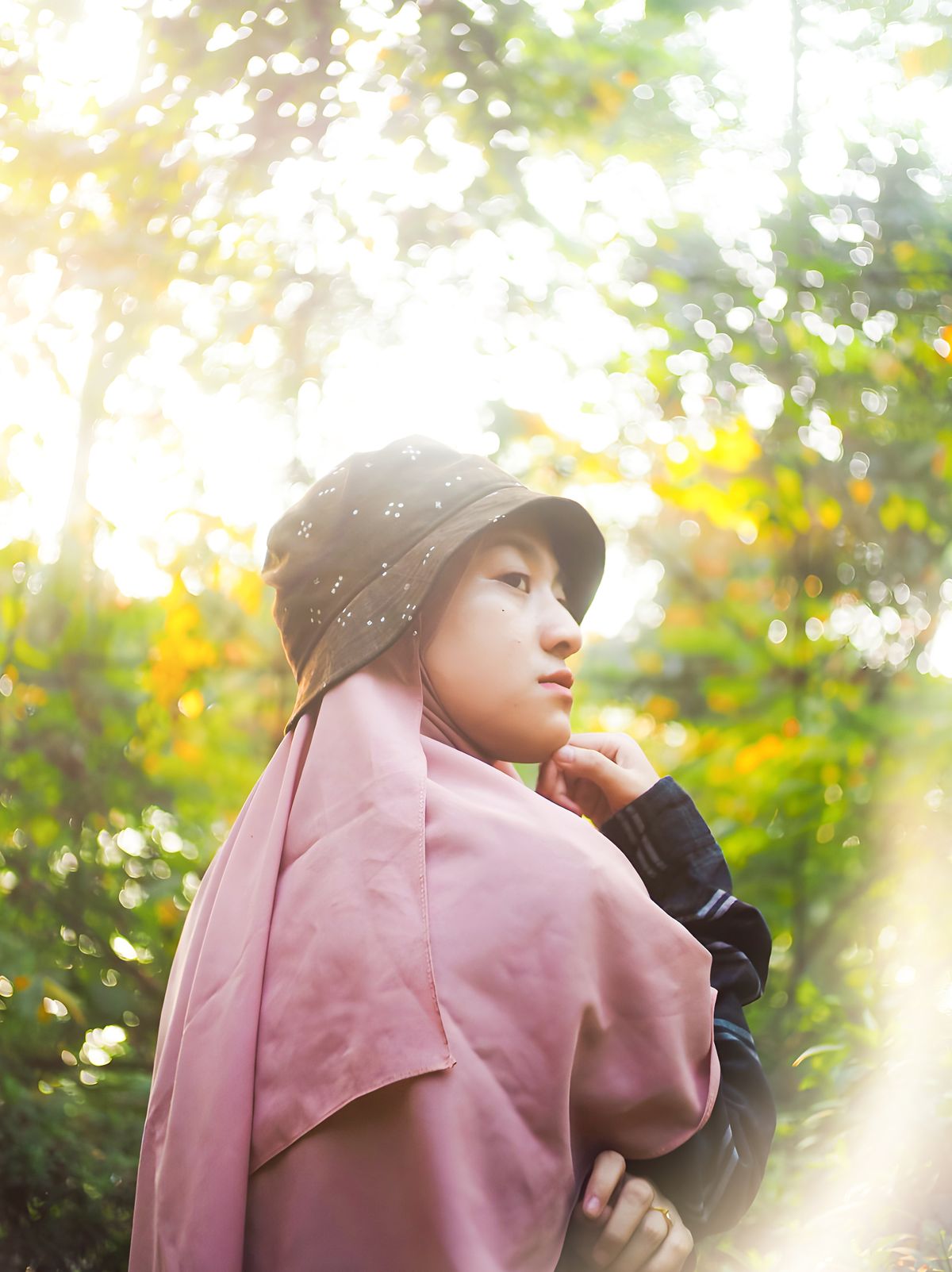 Young Woman in Hijab with Nature Background · Free Stock Photo