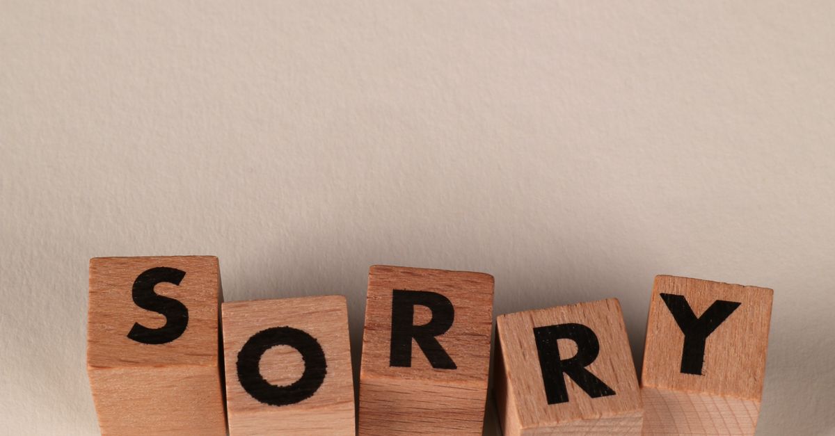 Sorry Block Wooden Blocks Spelling Sorry on Neutral Background · Free Stock Photo