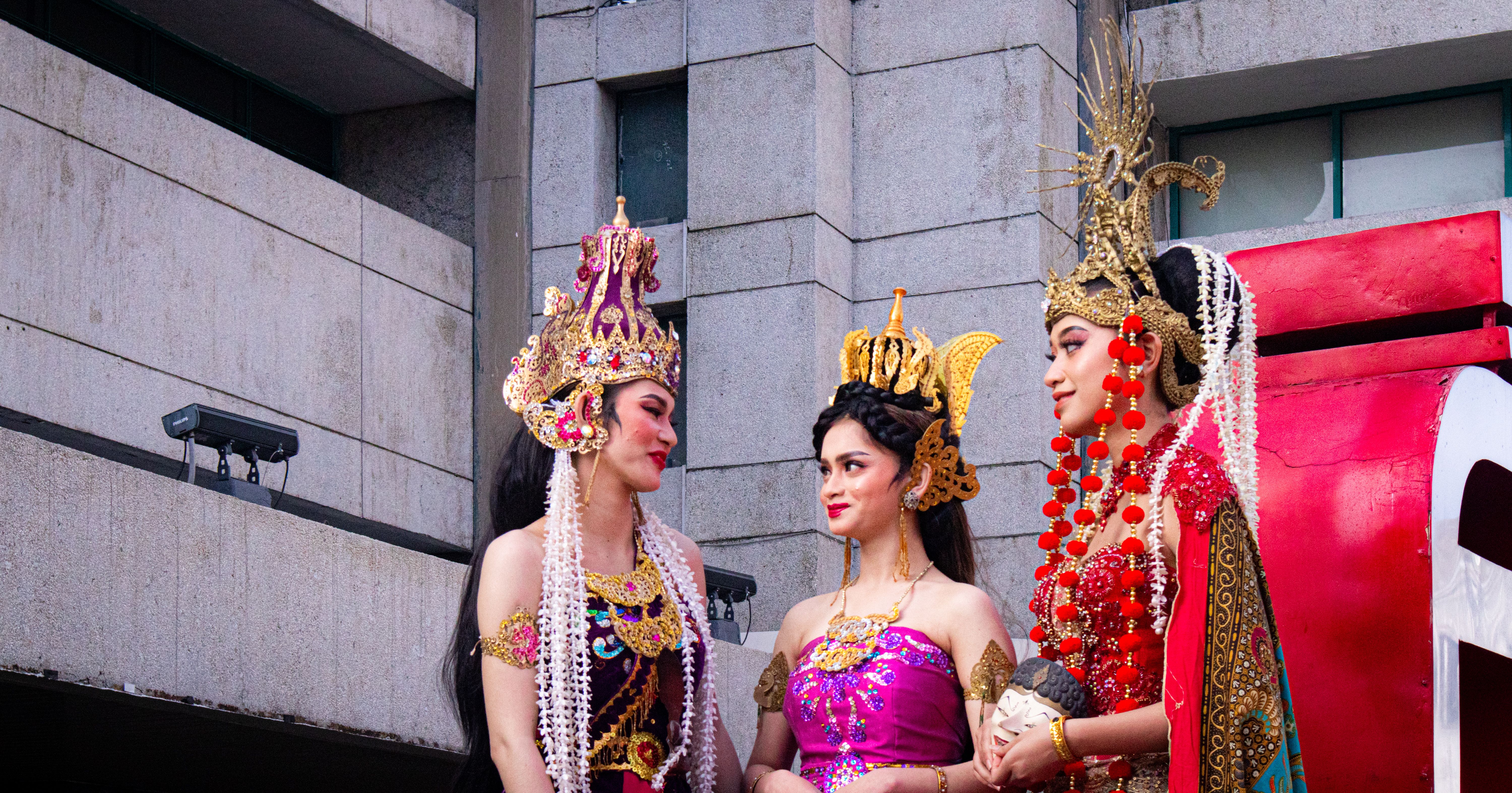 Festival Cultural En Java Occidental Con Trajes Tradicionales · Foto de ...