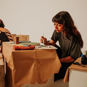 Student painting in the school studio — photo by Emanuel Pedro on Pexels