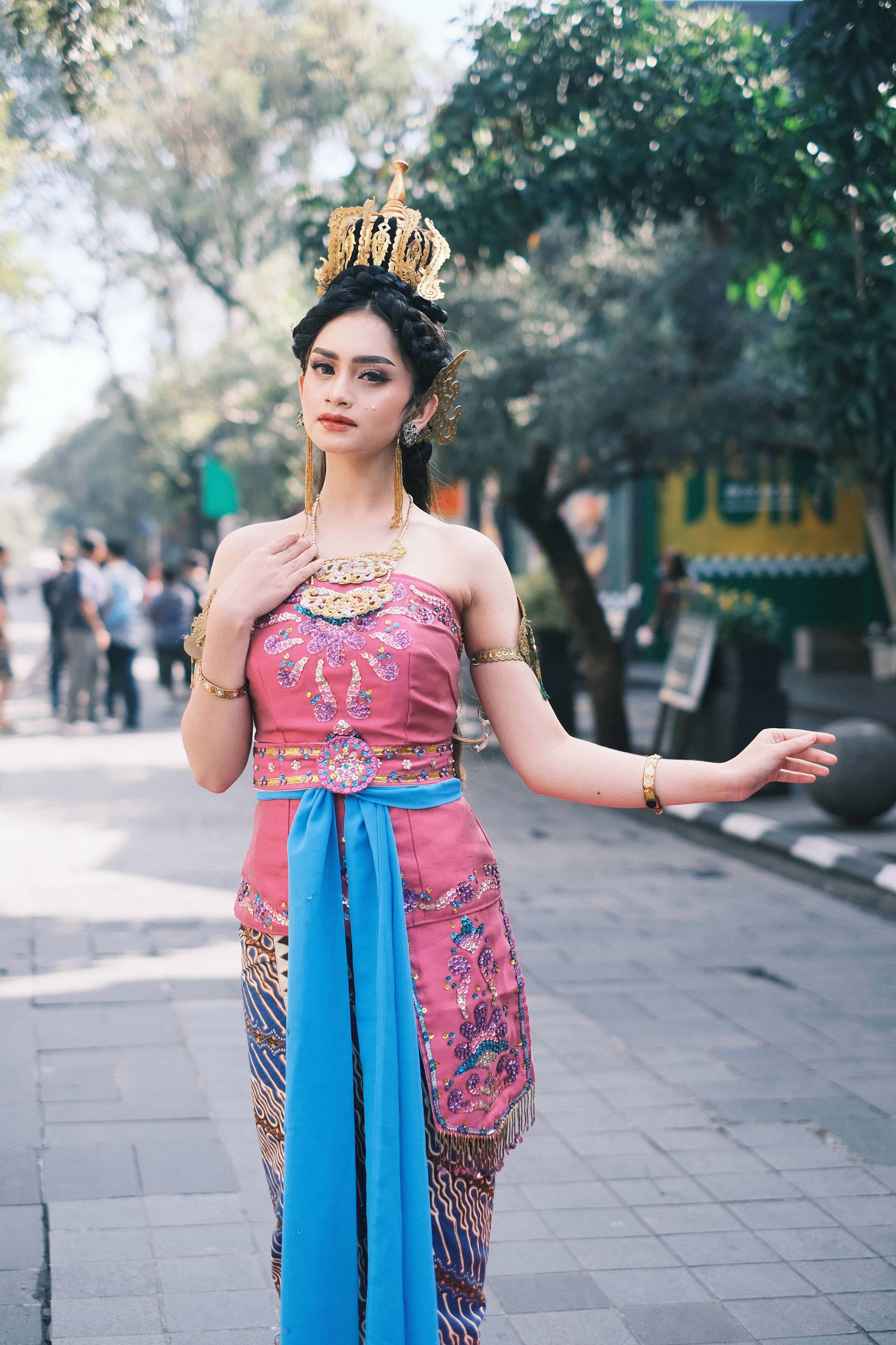 Cultural Portrait of Indonesian Woman in Traditional Dress  Free Stock  Photo
