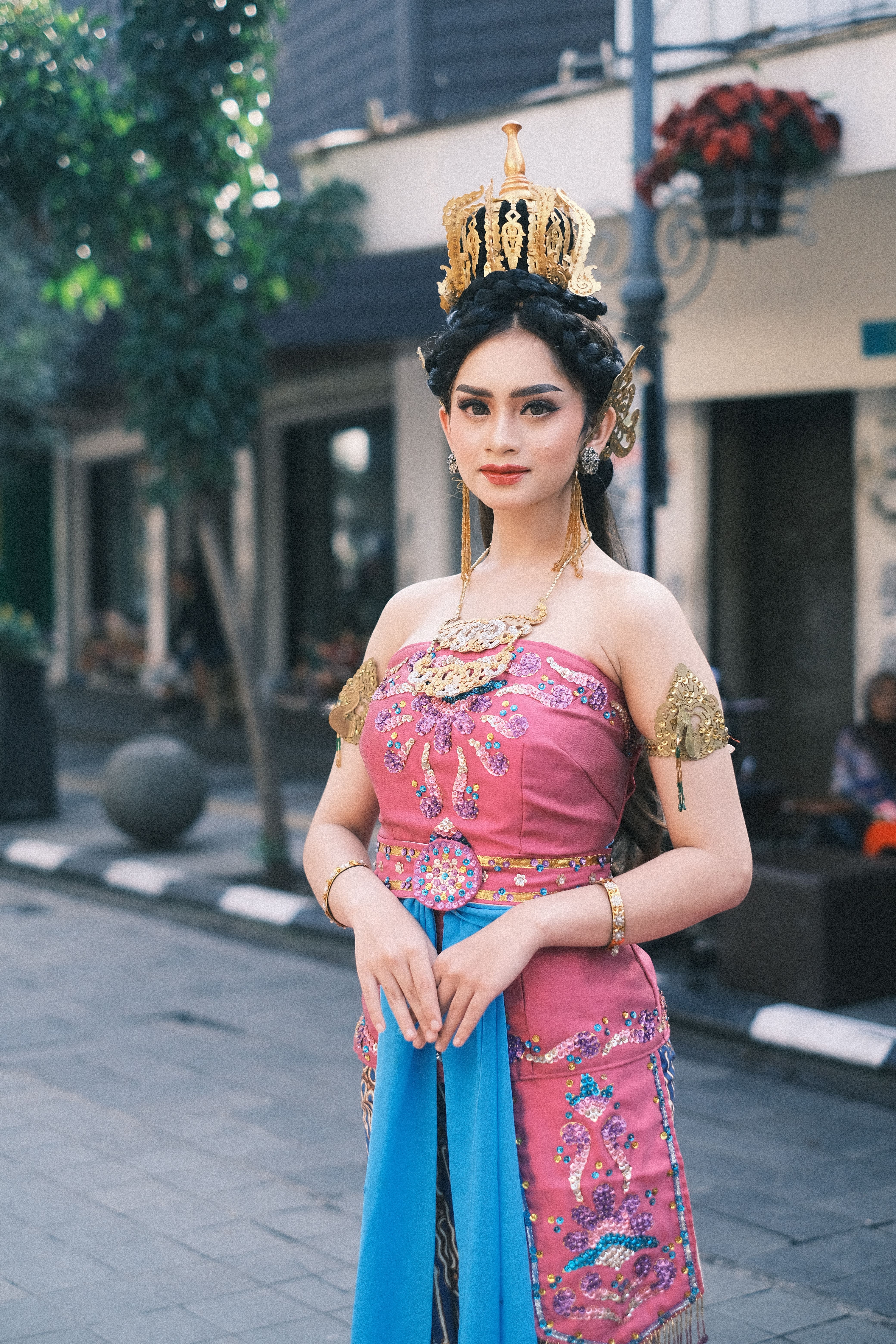 Cultural Portrait of Indonesian Woman in Traditional Dress  Free Stock  Photo