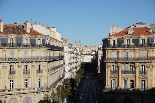 Free Picturesque urban architecture view in Marseille, capturing classic French design. Stock Photo