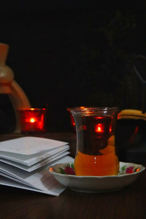 Free Late night tea Stock Photo