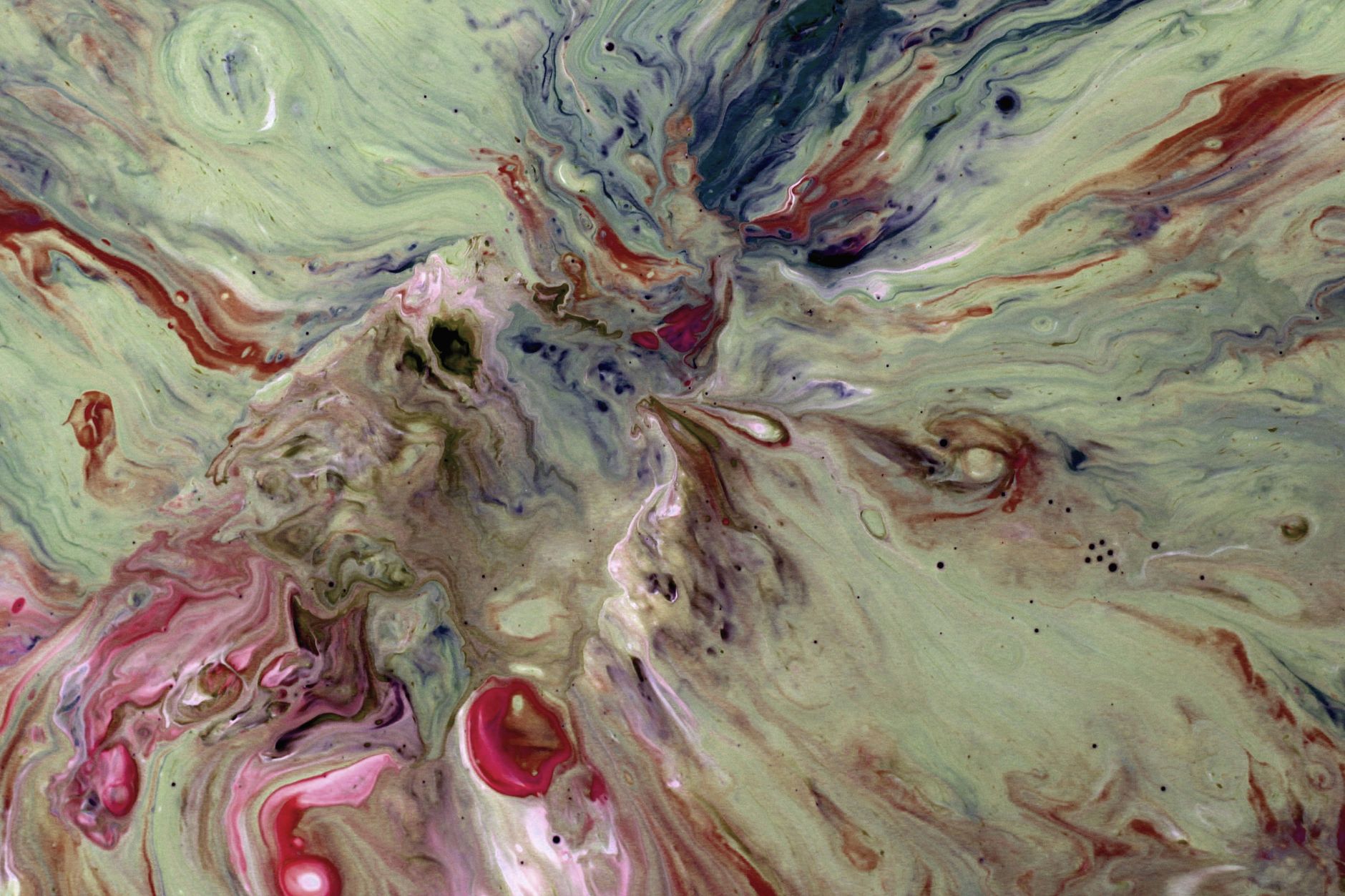 Vibrant abstract art with swirling colors and textures, ideal for modern decor.