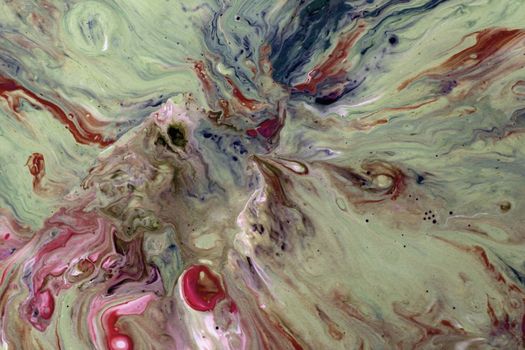Vibrant abstract art with swirling colors and textures, ideal for modern decor.