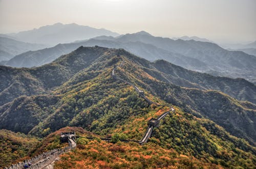 モニュメント, 万里の長城, 中国の無料の写真素材