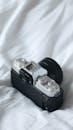 Vintage Style Camera on Soft White Fabric