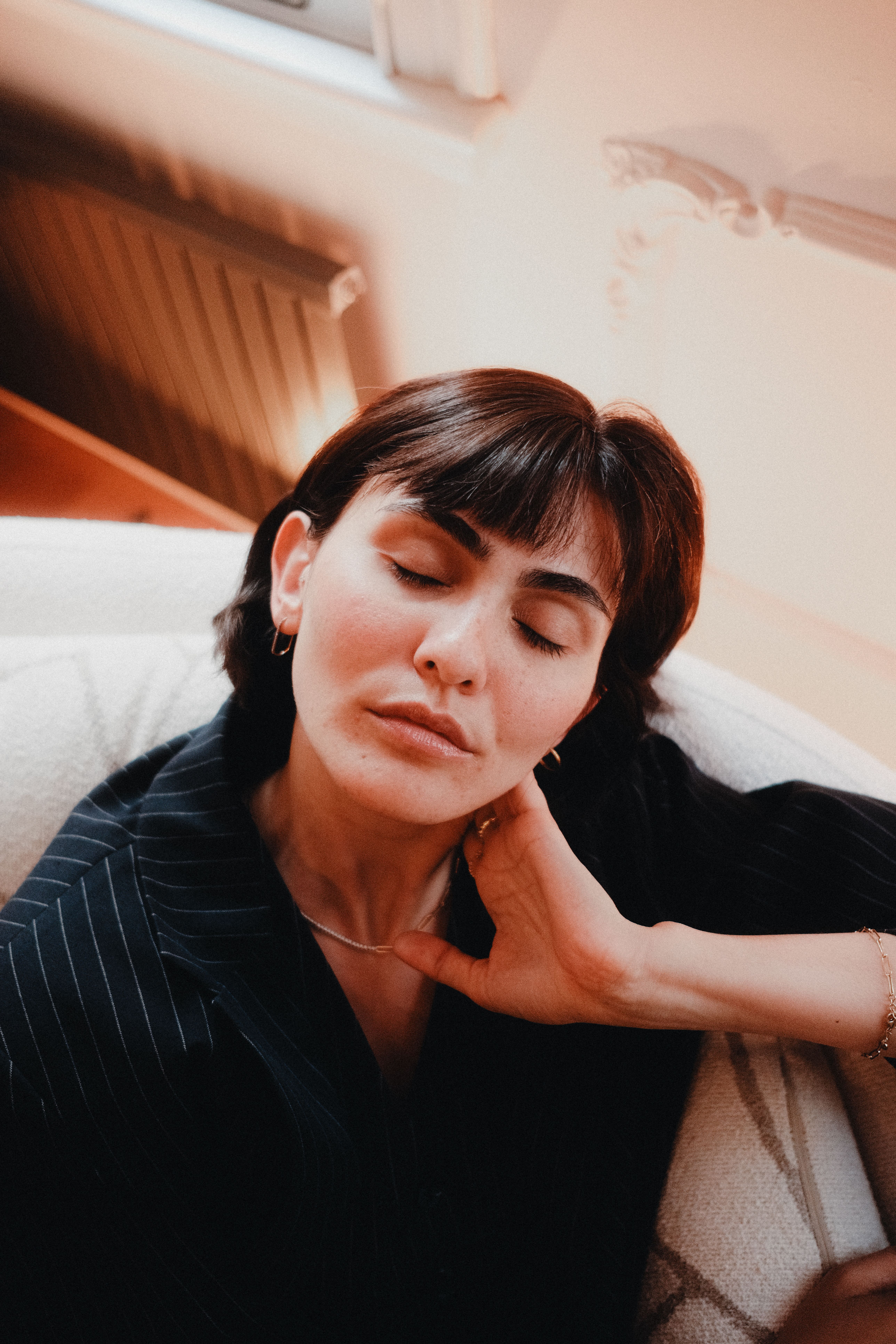 Serene Portrait of Relaxed Woman Indoors · Free Stock Photo