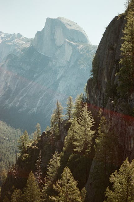 Breathtaking alpine landscape featuring Half Dome in Yosemite National Park.