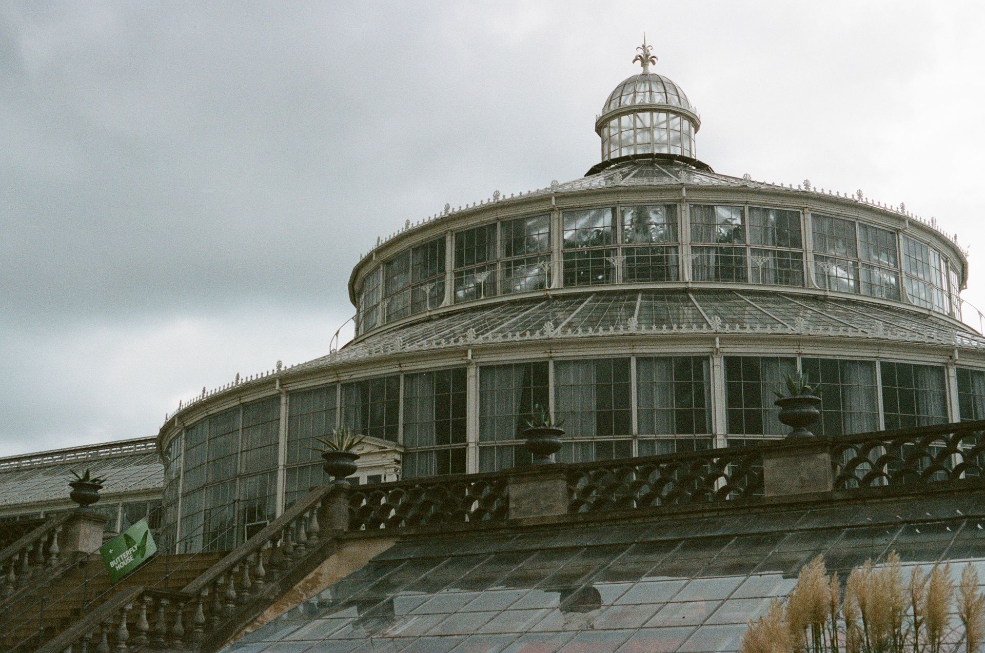 A classic glasshouse structure showcasing Danish architectural style in Denmark.