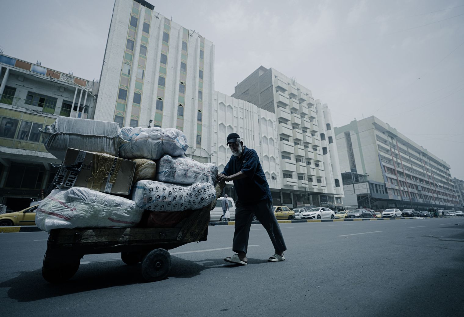 Ranskill — belongings being loaded for transport to storage