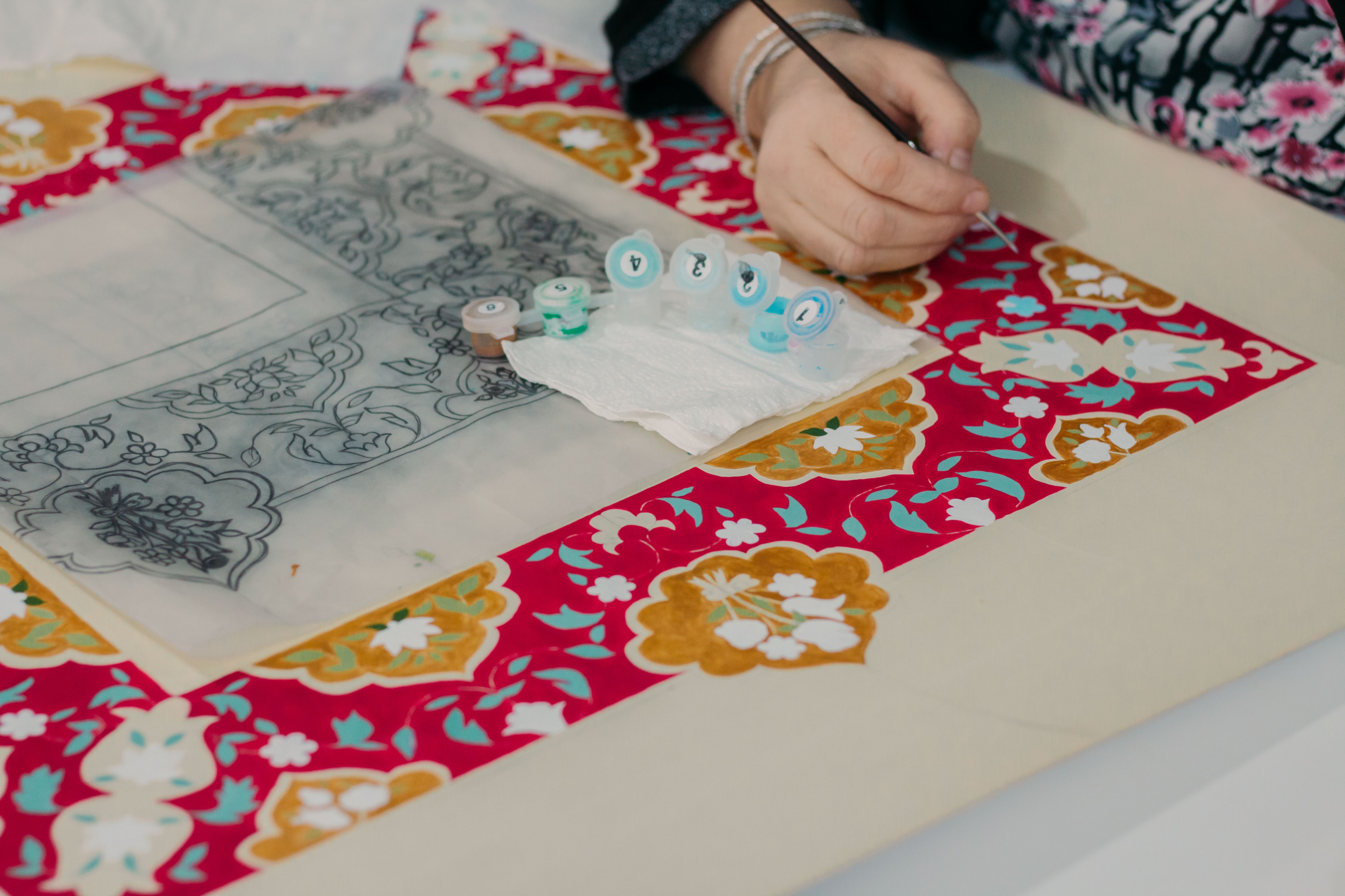 Handcrafting Traditional Islamic Art Pattern · Free Stock Photo