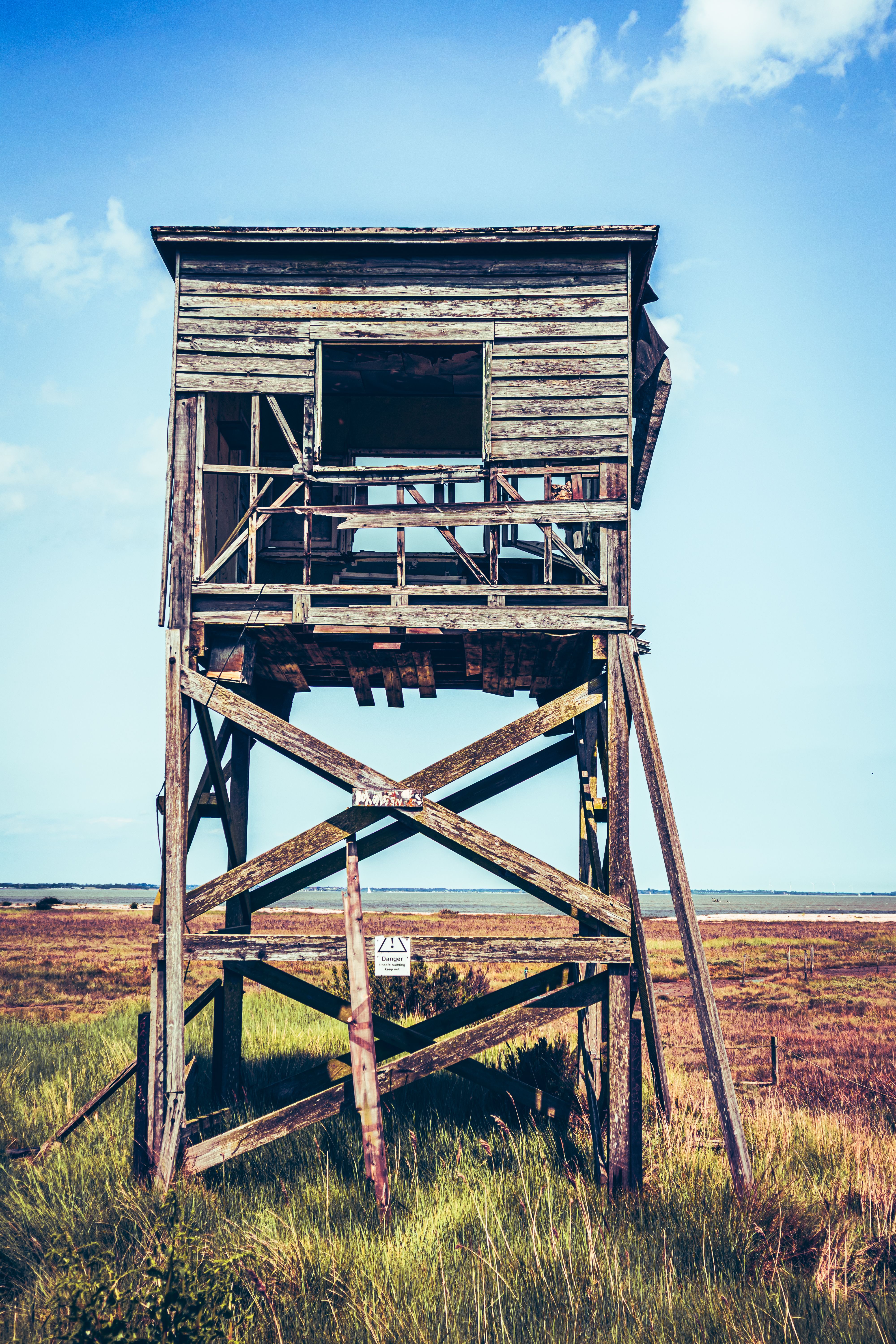 Rustic Wooden Watchtower on Essex Coastline · Free Stock Photo
