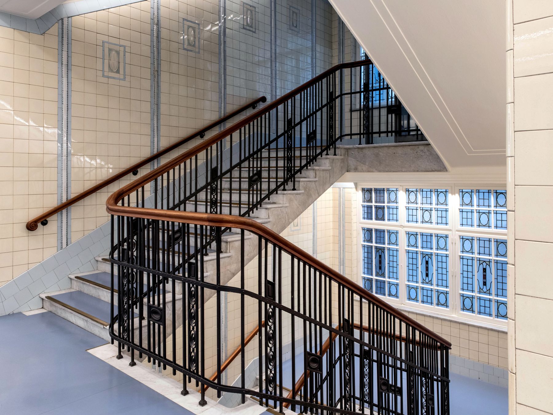 Commercial Decorating in Farringdon — surfaces prepped and cut in by hand