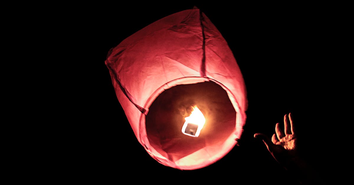 Free stock photo of Let go of a floating Lantern