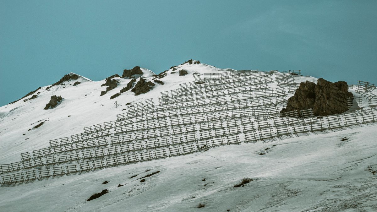 A photo of a fence in the snow · Free Stock Photo