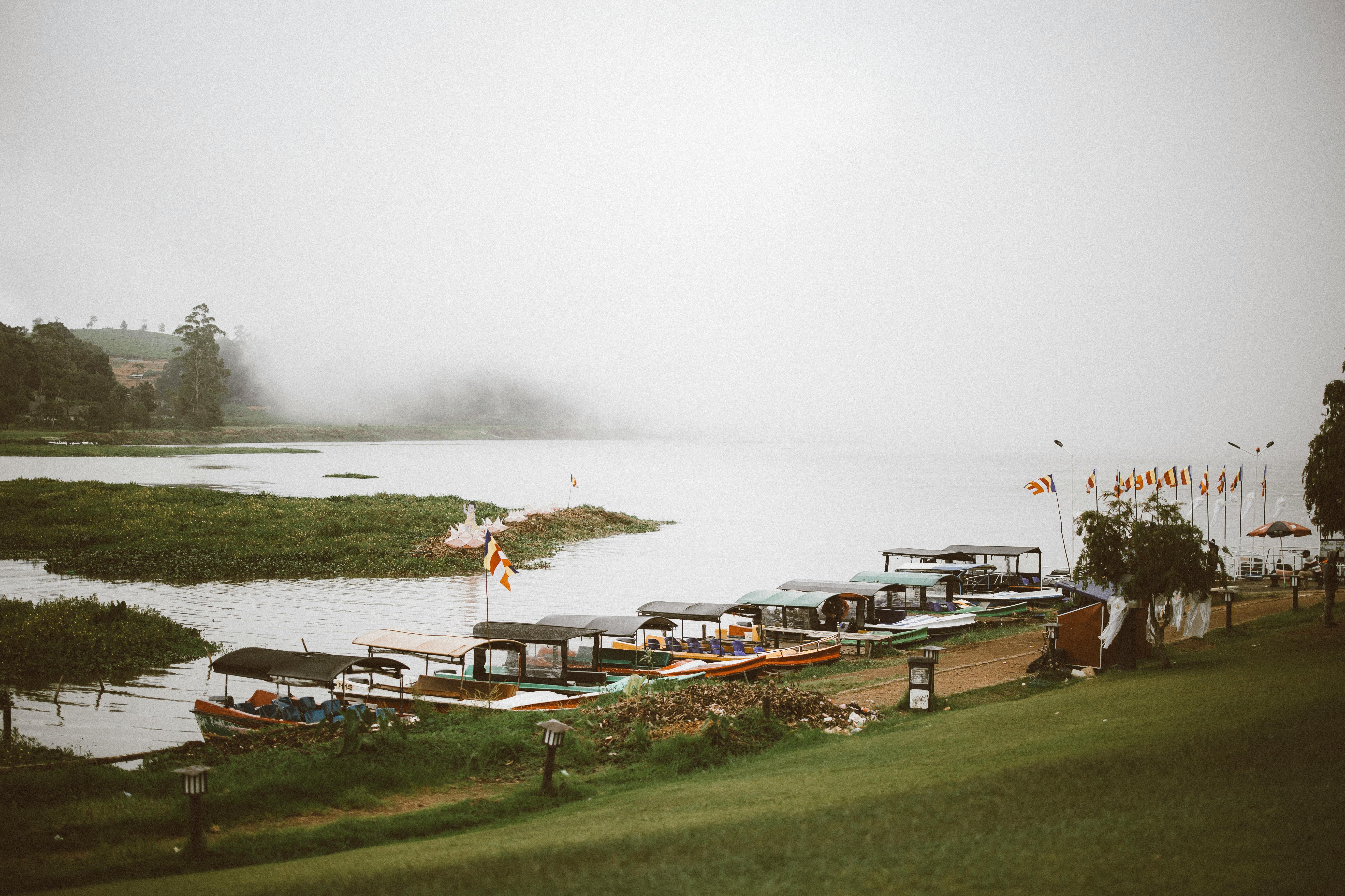 Sailing off Sri Lanka’s coast with palm-fringed shores and blue water.