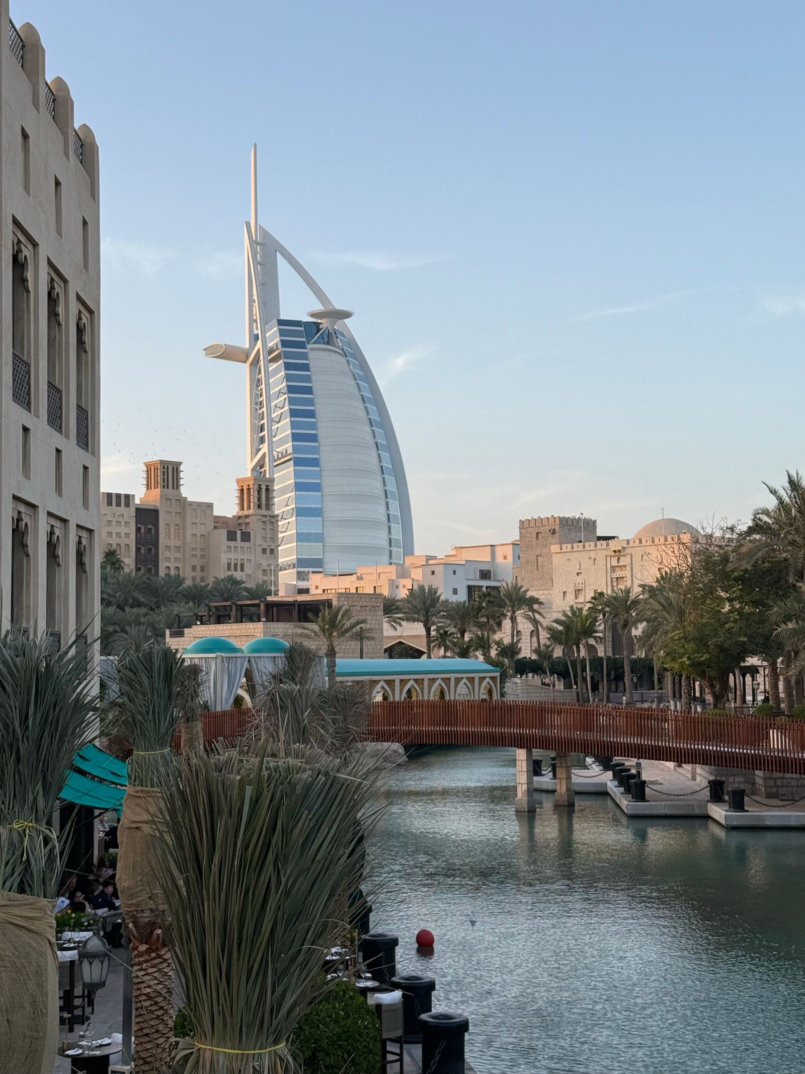 Woman Enjoying Art Installation in Dubai with Burj Al Arab View · Free ...