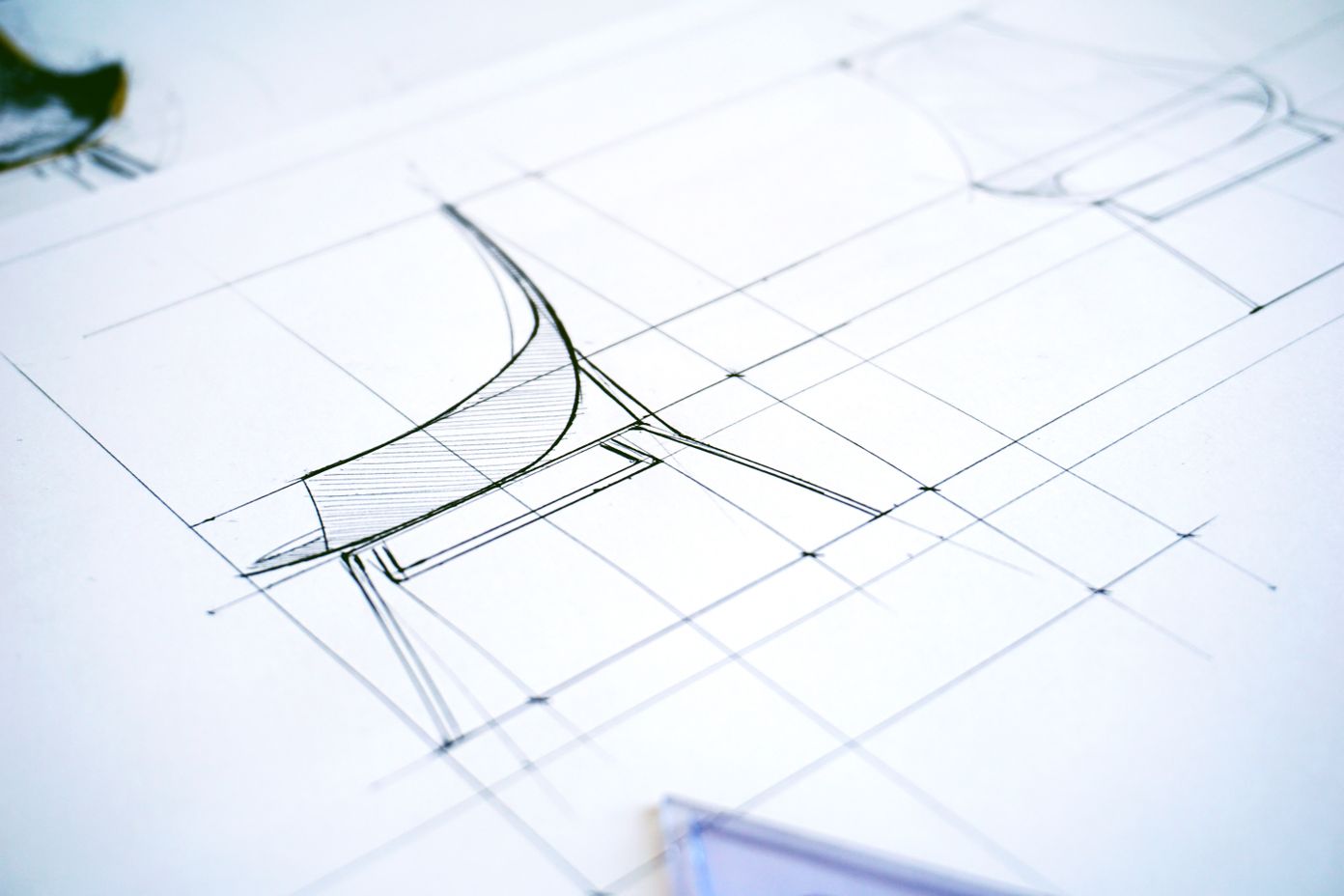 Technical engineering diagram showing precision measurement and design