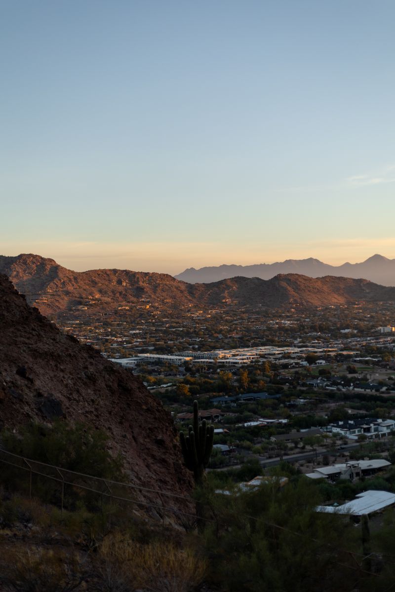 Arizona desert sunset