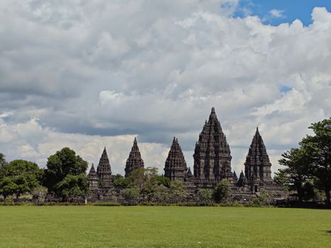 Prambanan temple with historian — Yogyakarta