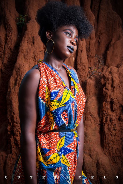 Free stock photo of african wear dress, fashion model
