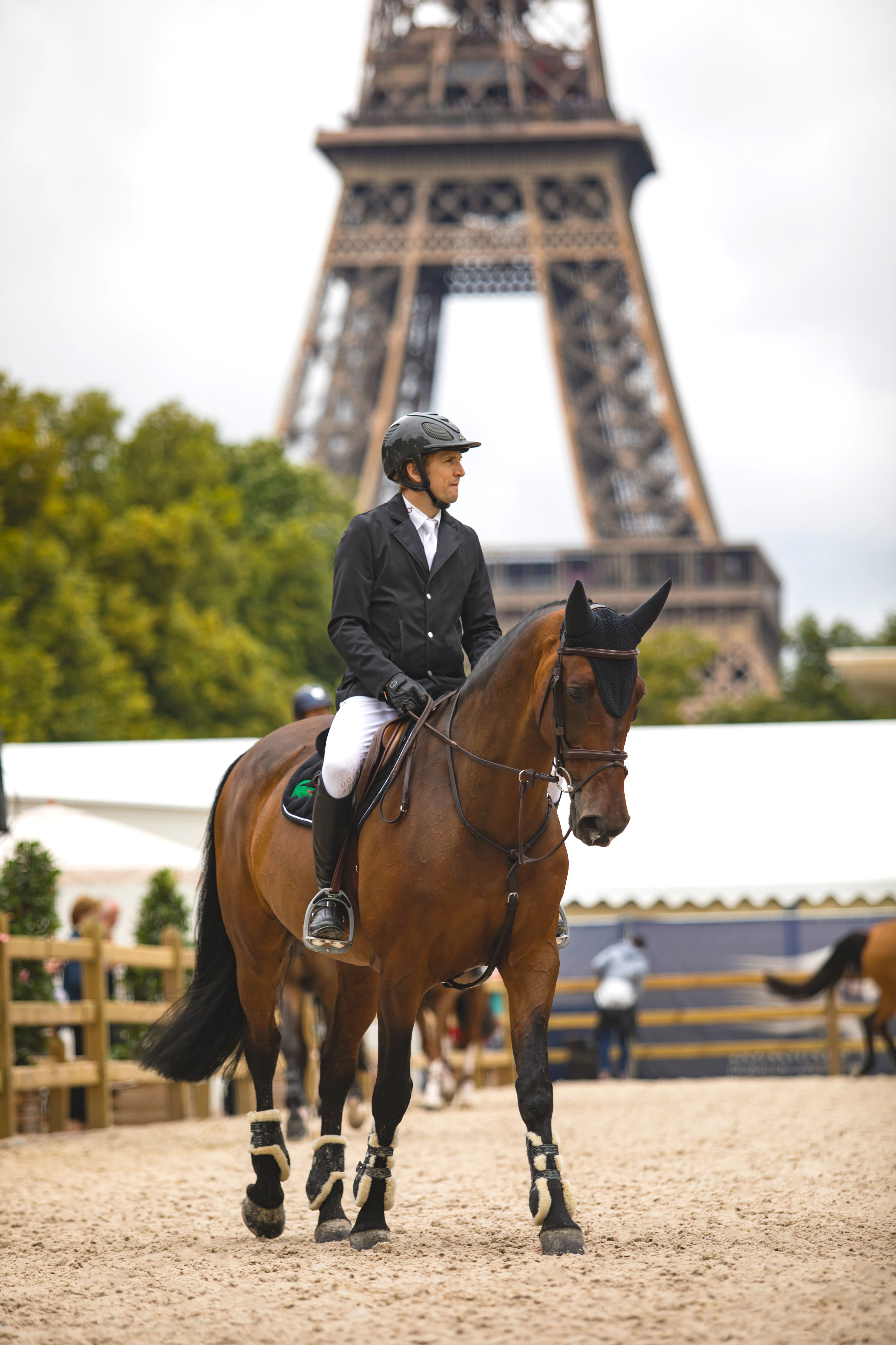 Equestrian Rider by Eiffel Tower Paris · Free Stock Photo