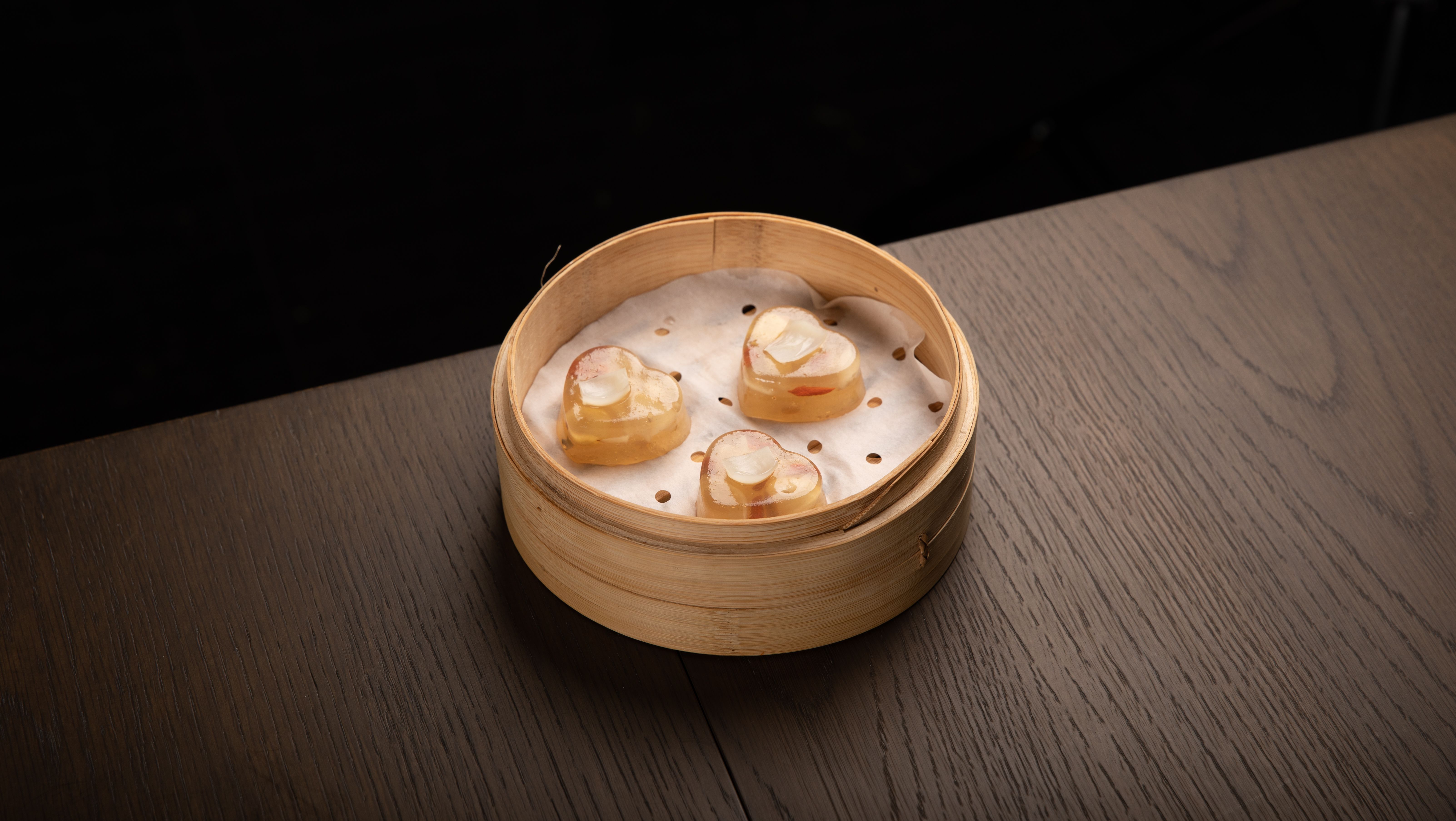Heart-Shaped Dim Sum in Bamboo Basket · Free Stock Photo