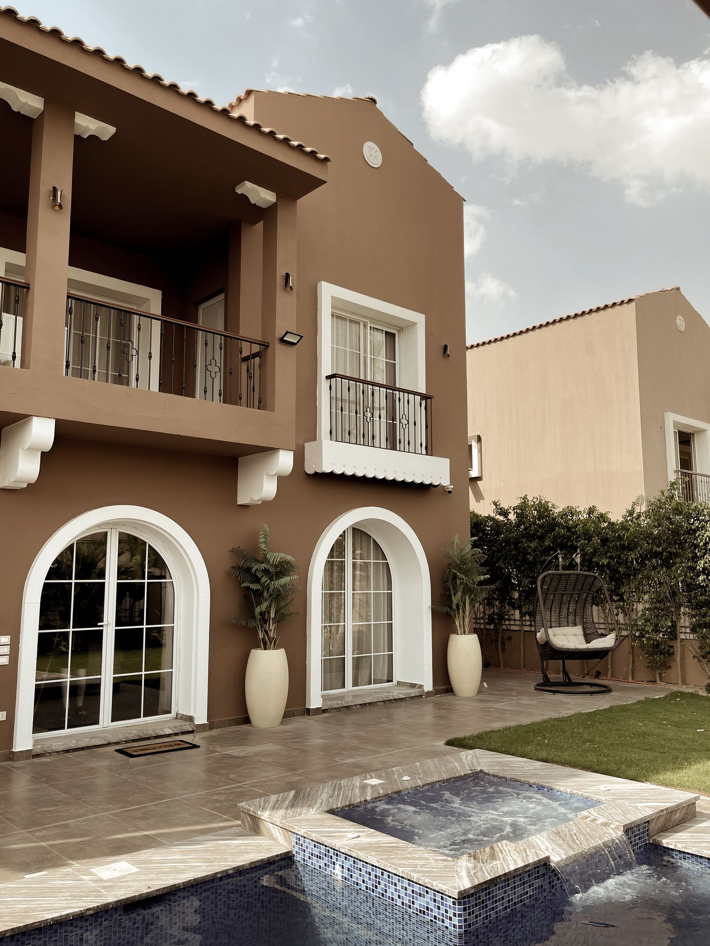 The villa from the garden, Maithili Villa