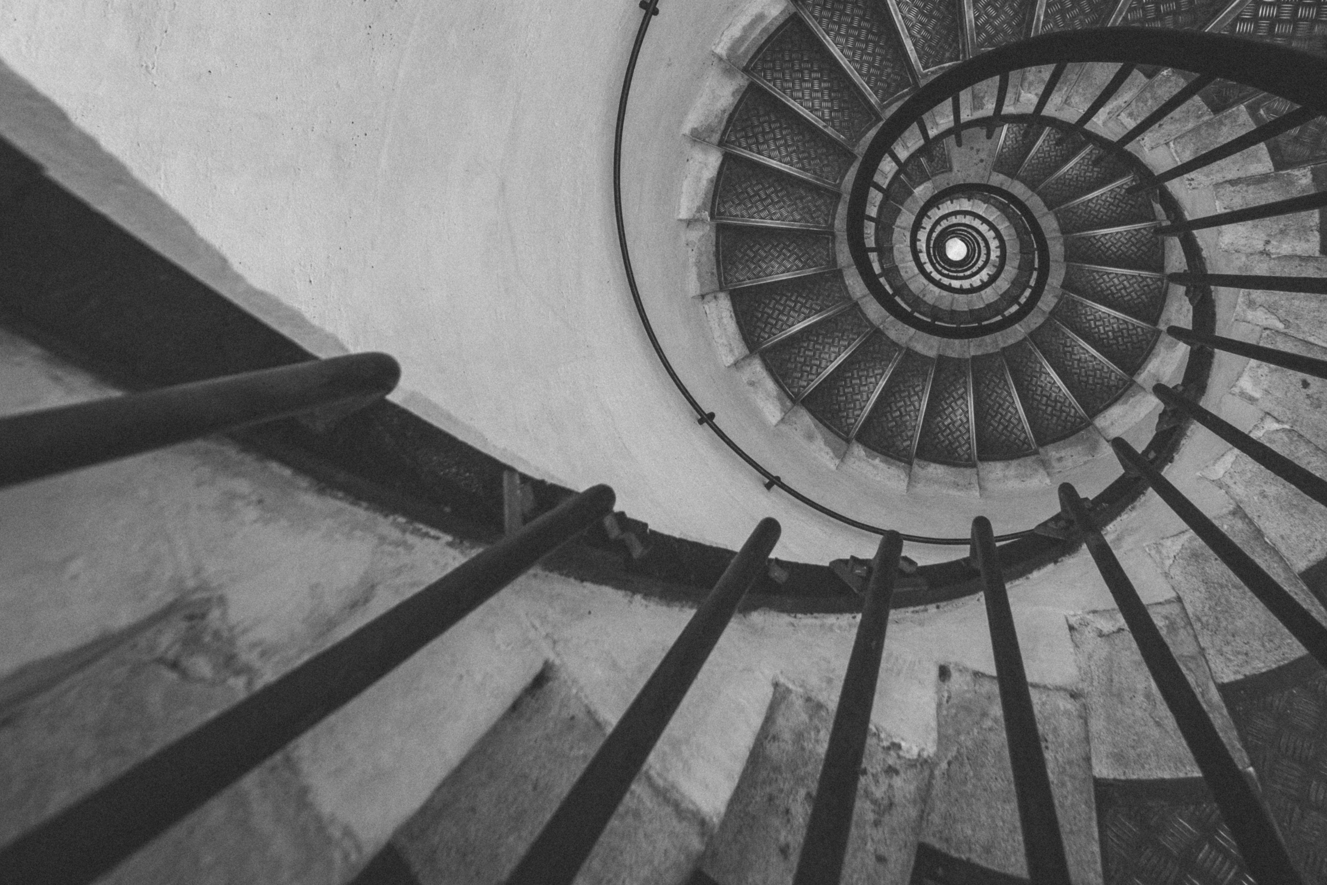 Escalier Renaissance à vis dans un hôtel particulier lyonnais