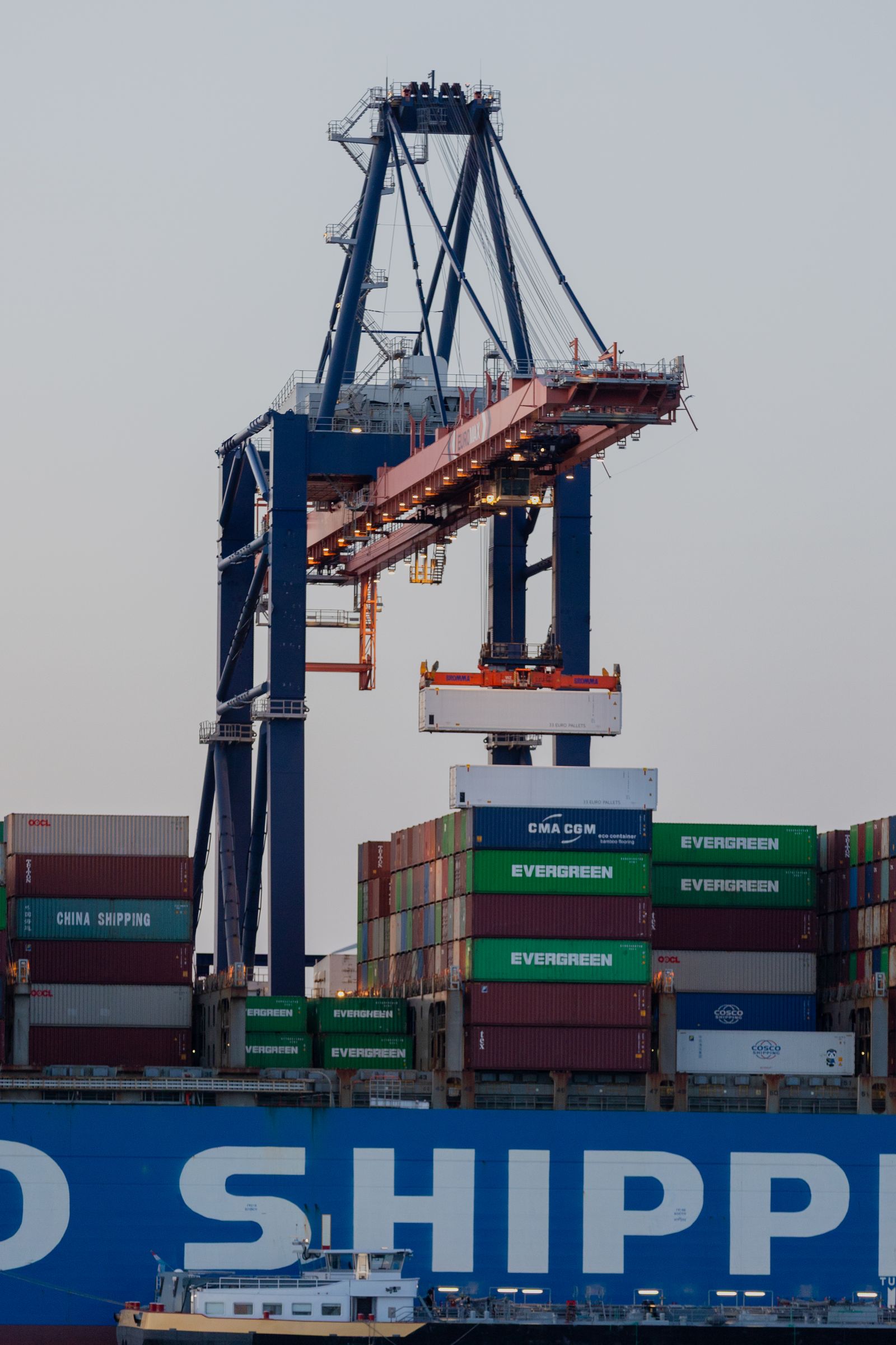 Port of Rotterdam cargo container terminal