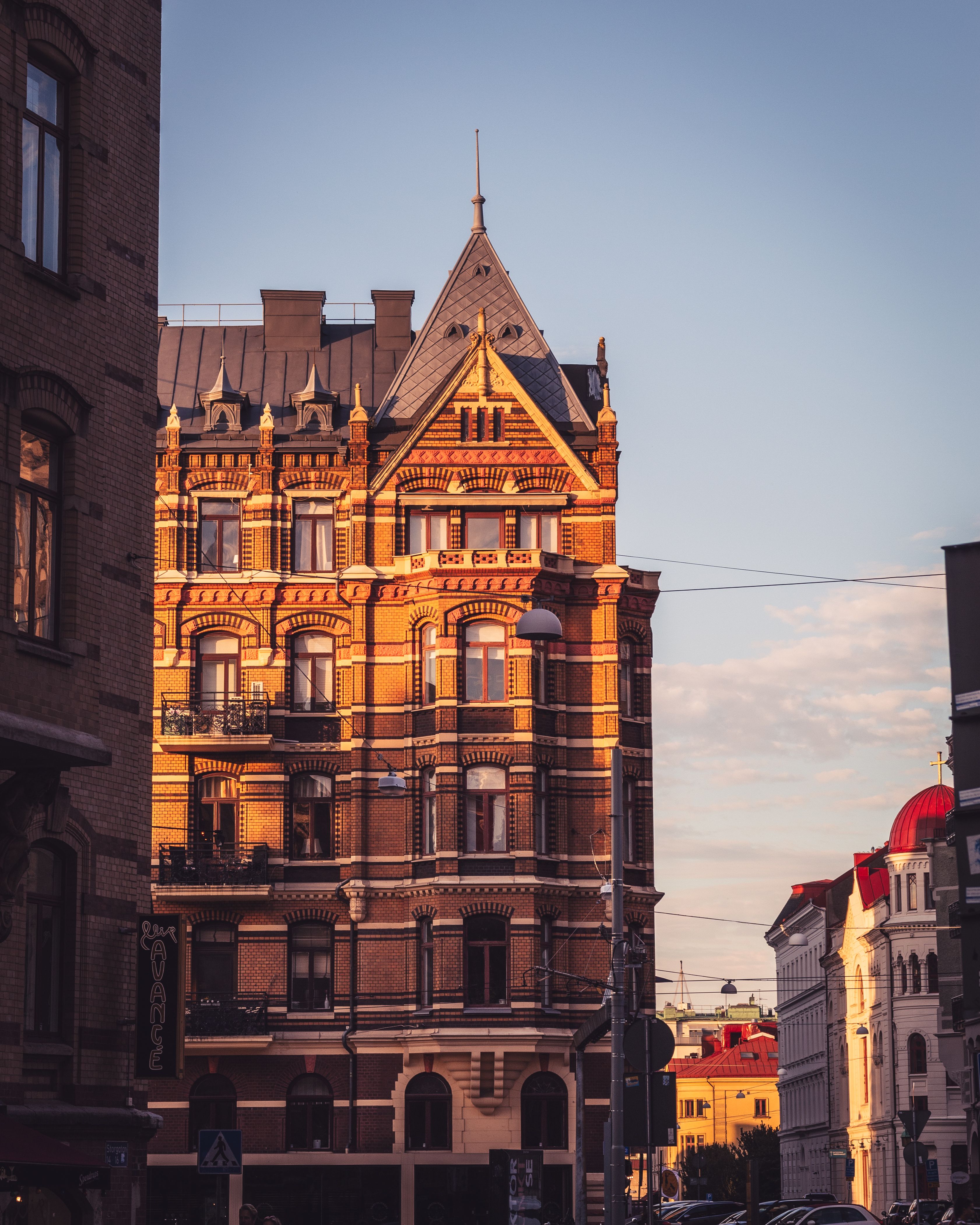 Historic European Building at Sunset Light · Free Stock Photo