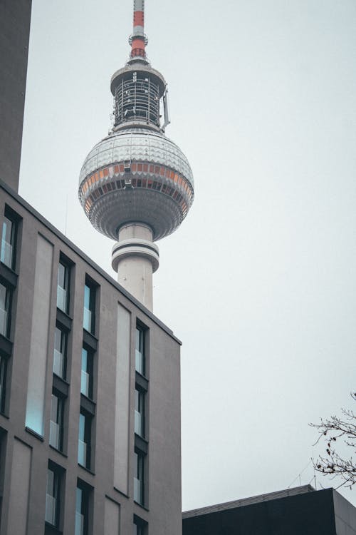 TV Tower in Modern Part of Berlin Germany