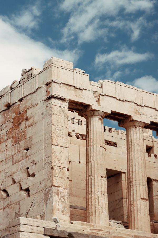 Close-up of Parthenon Columns in Athens, Greece · Free Stock Photo