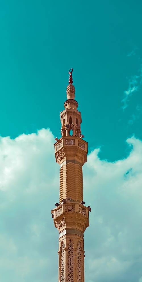 Free stock photo of a mosque, abandoned building, beautiful sky