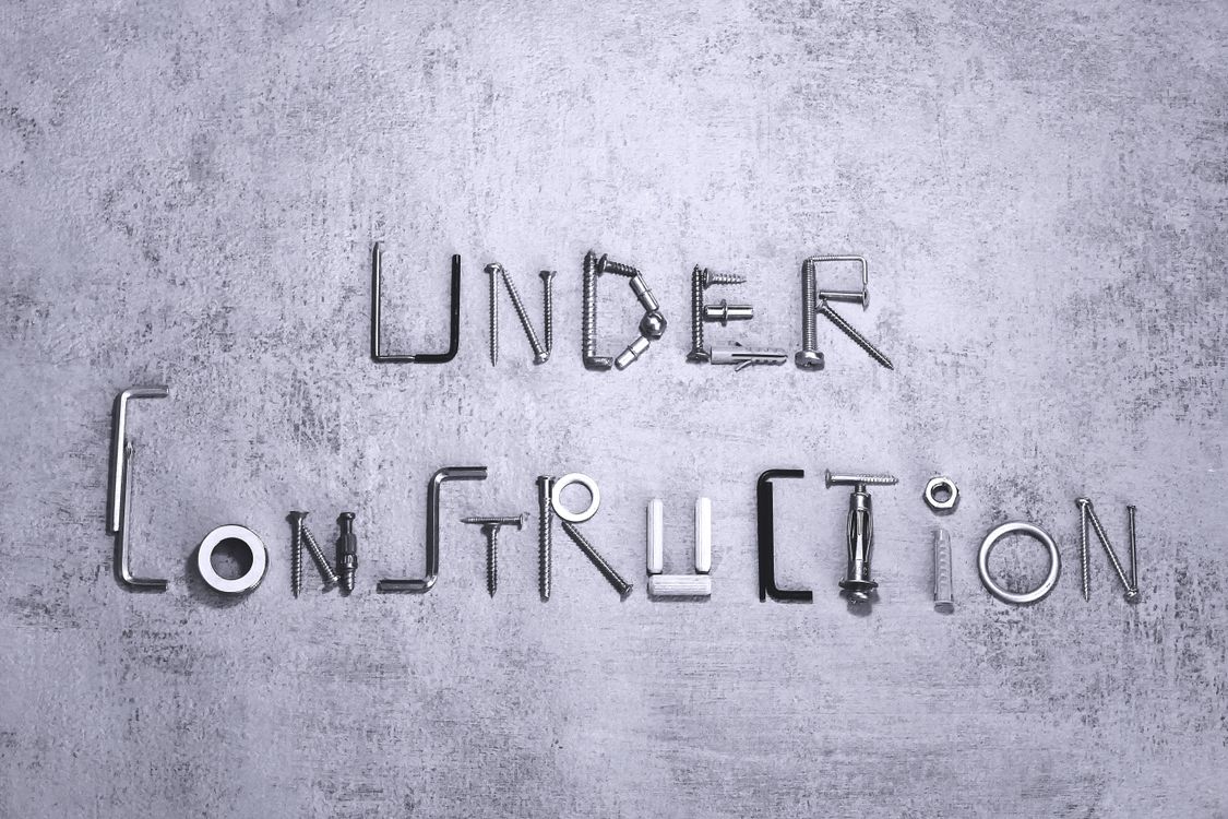 Under Development Text/image Creative Under Construction Word Art with Tools · Free Stock Photo
