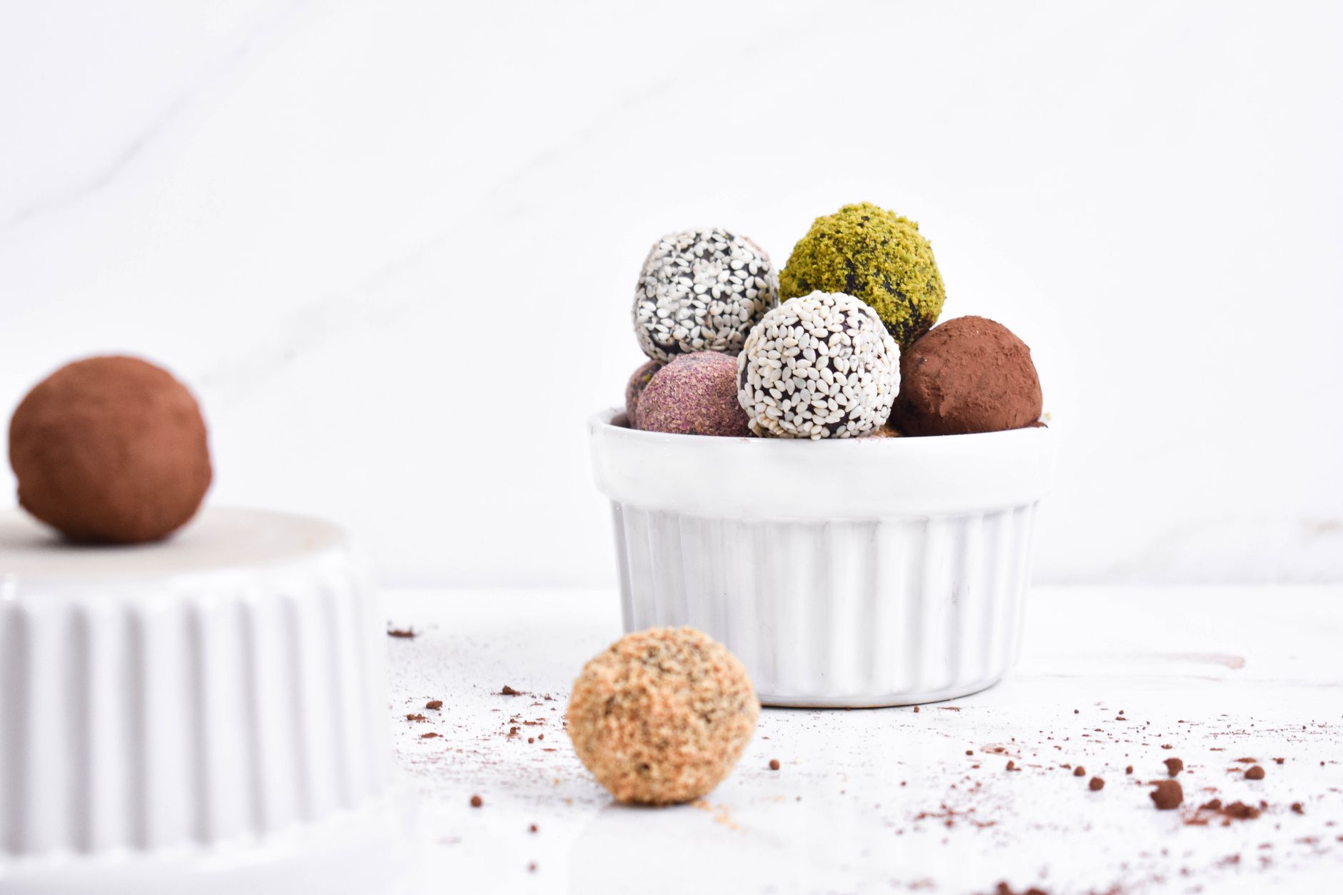 Brigadeiro de Pistache Gourmet com Cobertura de Ouro Comestível