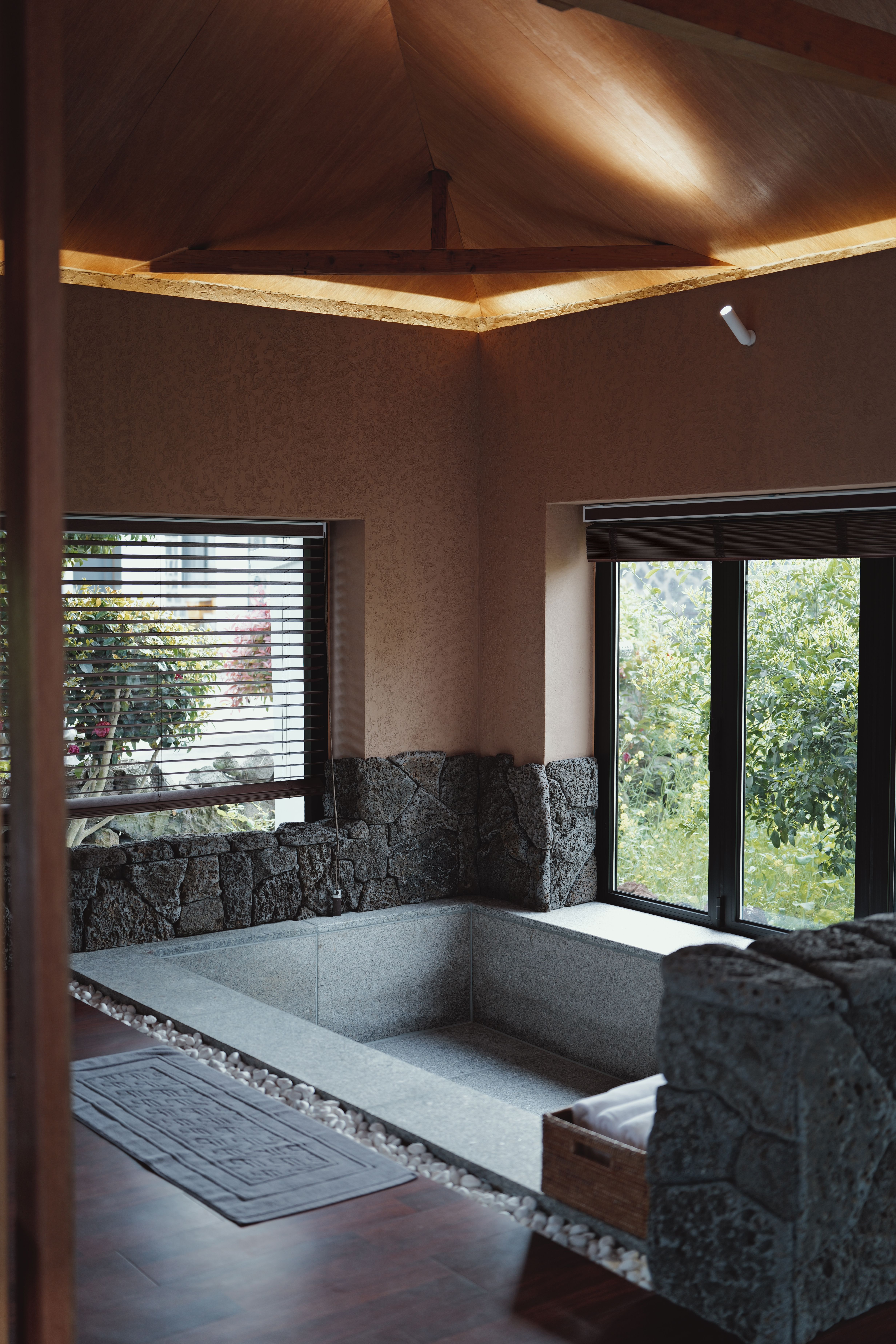 Modern bathroom with advanced control systems