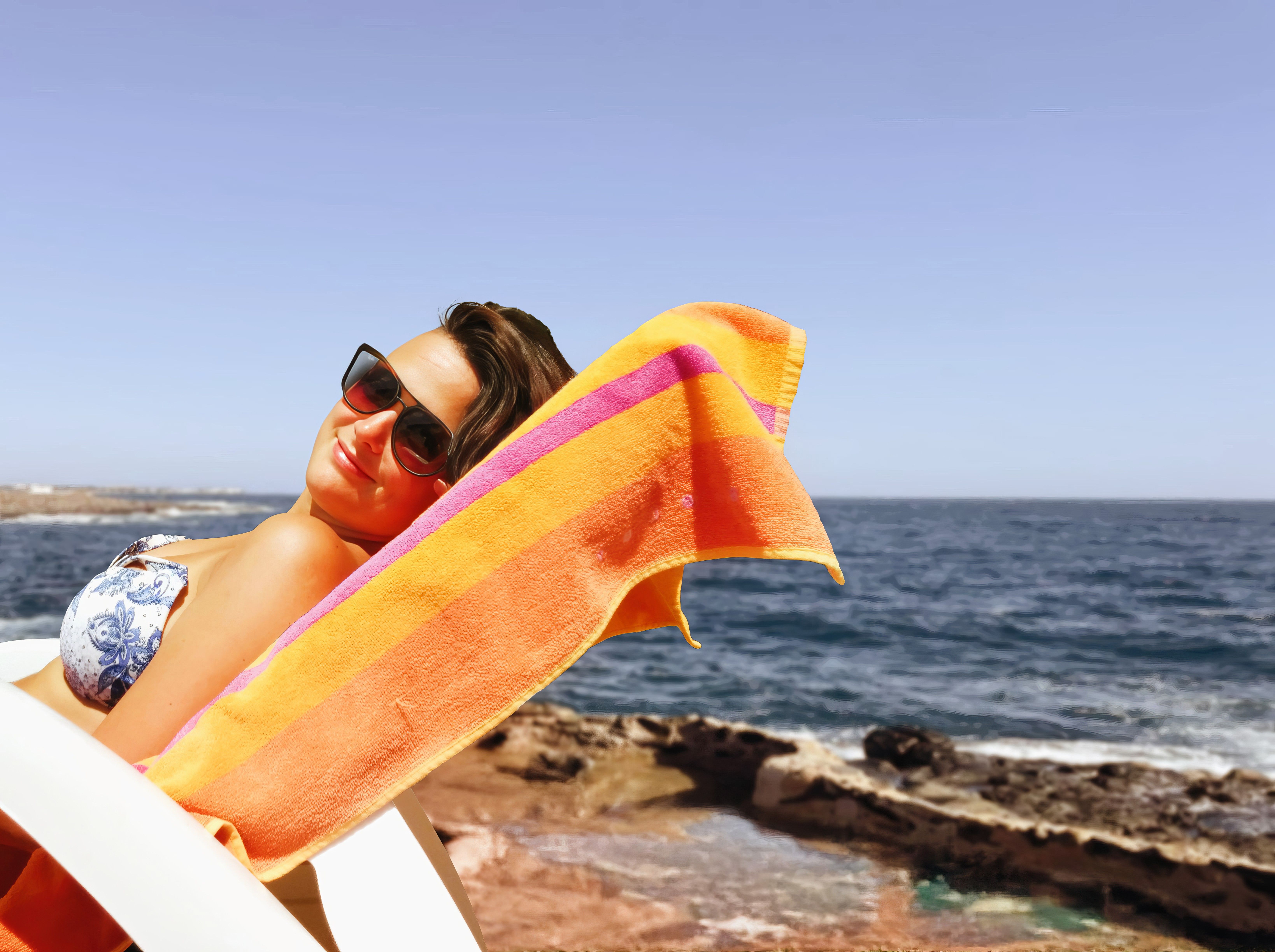 Strand und Meer – das perfekte Umfeld für ein Mikrofaser-Handtuch