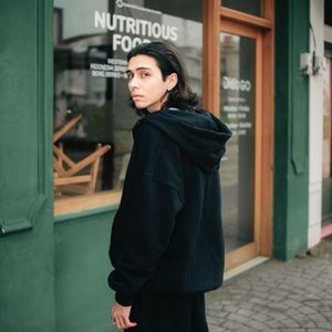Black Pullover Hoodie