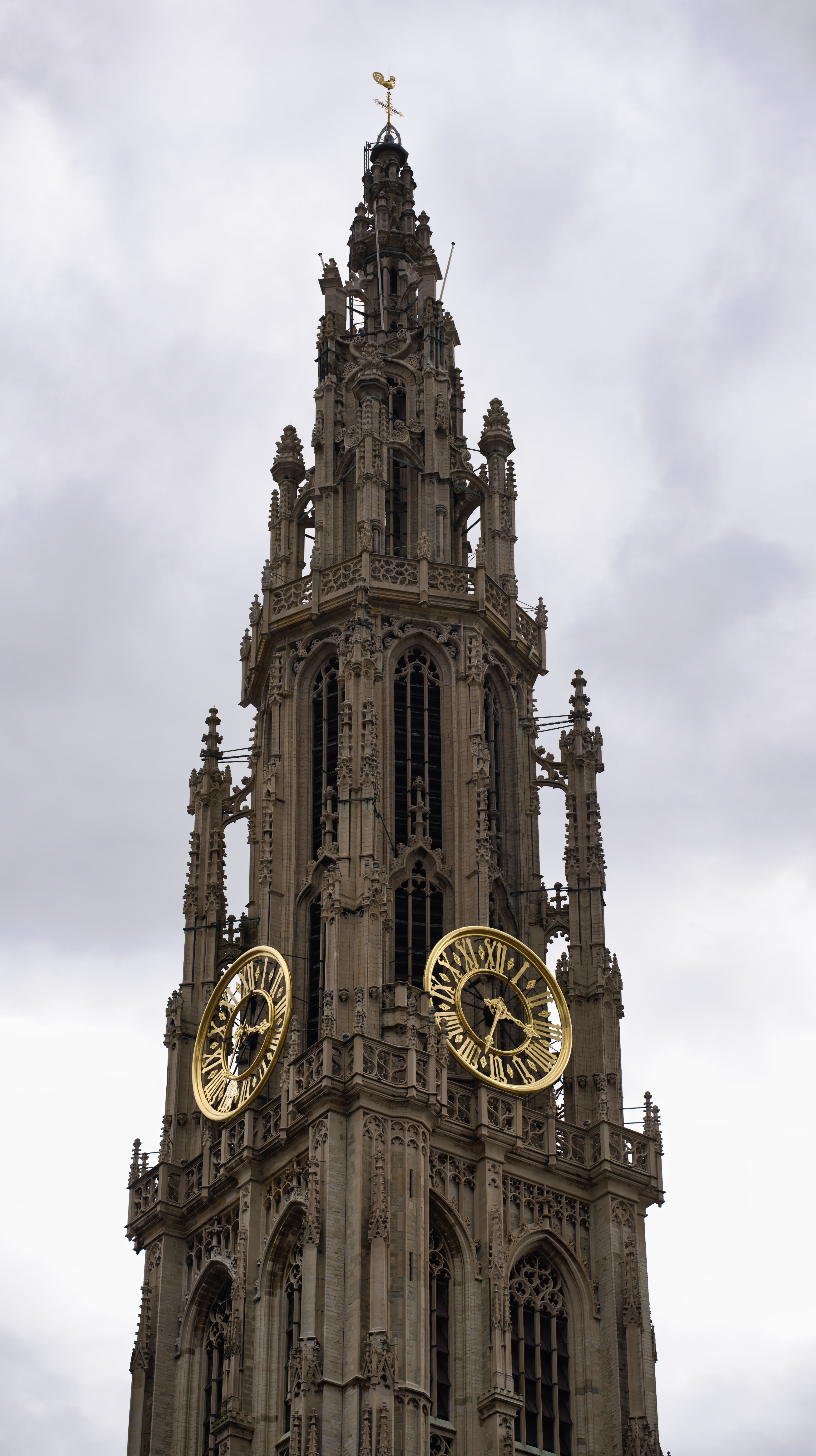 Gothic Cathedral Tower Against Cloudy Sky · Free Stock Photo