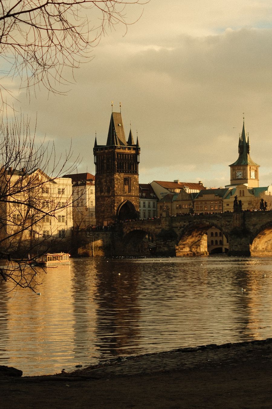 La Vltava au couchant