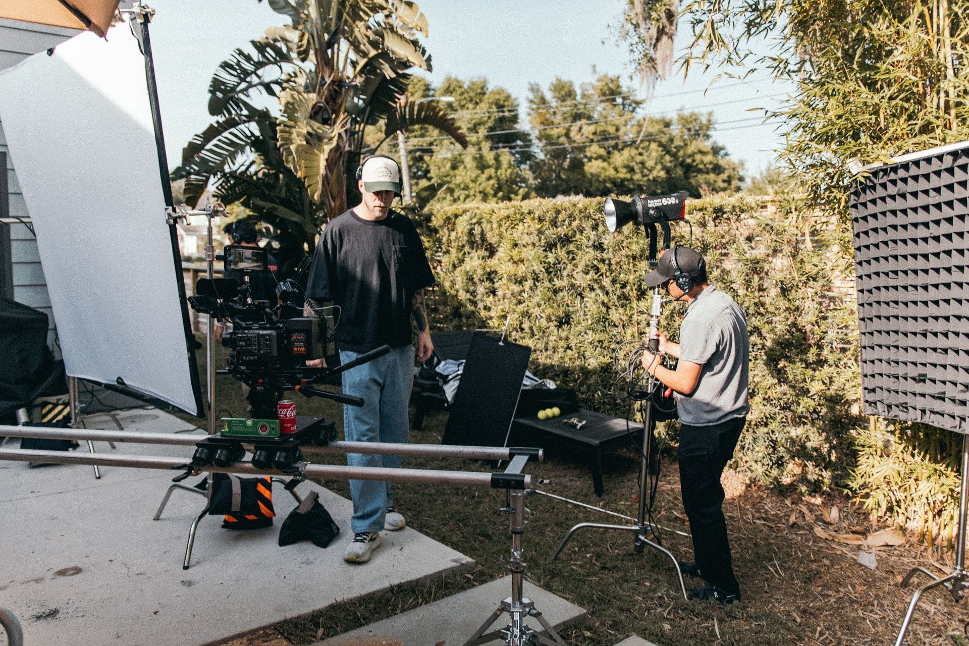 Film crew on location